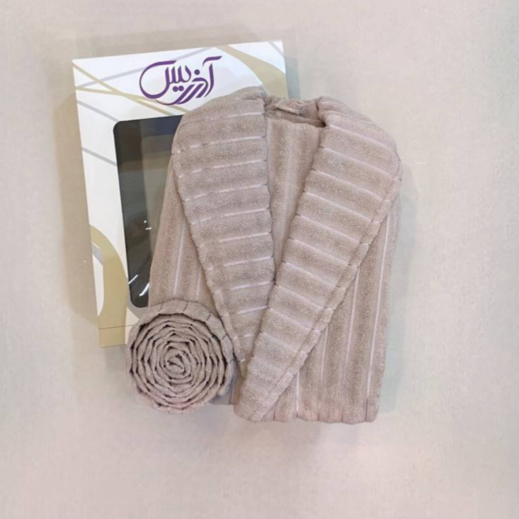 حوله پالتویی برندآذریس طرح موج سایزL(۱۲۵)
