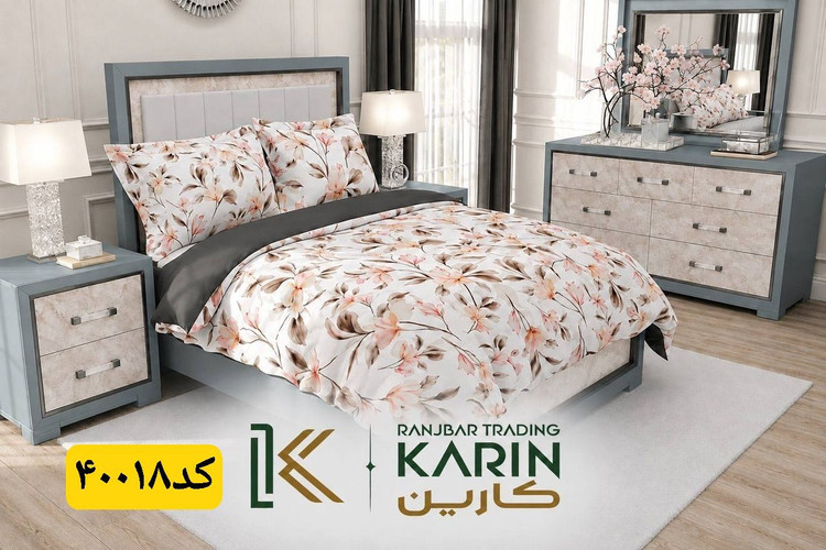 روتختی کتان چاپی 2نفره برندکارین