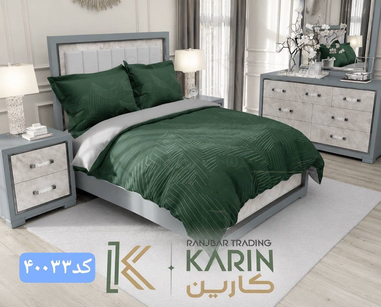 روتختي کتان چاپي دونفره برندکارین