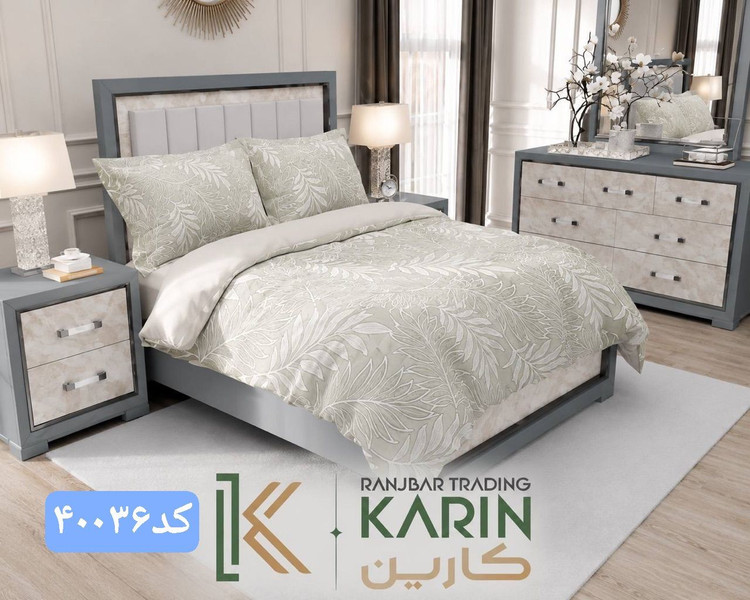 روتختي کتان چاپي دونفره برندکارین