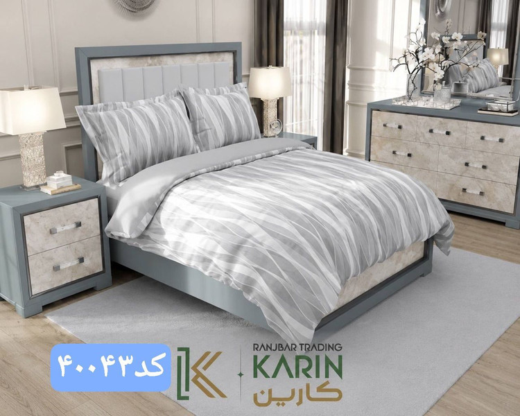 روتختی کتان چاپی 2نفره برندکارین
