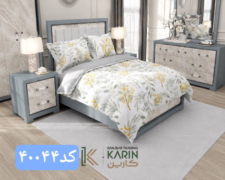 روتختی کتان چاپی 2نفره برندکارین